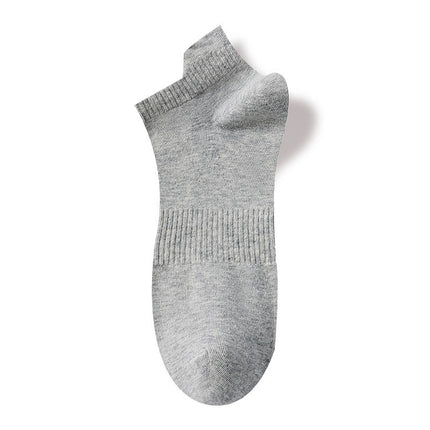 Wholesale Men's Spring Summer Solid Color Breathable Sports Socks