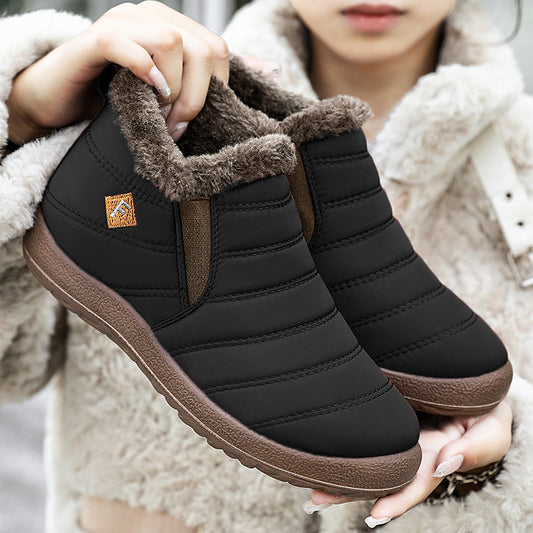 Wholesale Winter Women's Padded Boots Faux Fur and Thickened High-top Snow Boots