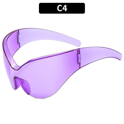 Women's Exaggerated Butterfly Sunscreen Trend Frameless Personalized Sunglasses 