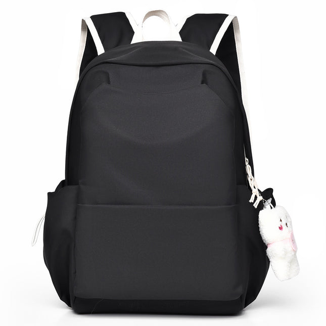 Men's and Women's Casual Backpacks with Cute Pendants for Students Large Capacity Backpacks 