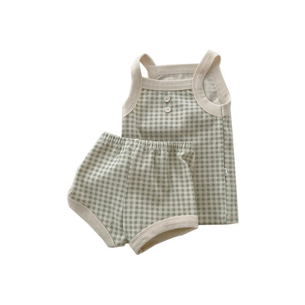 Baby Girl Summer Cute Camisole Suit Infant Sleeveless Shorts Two Piece Set