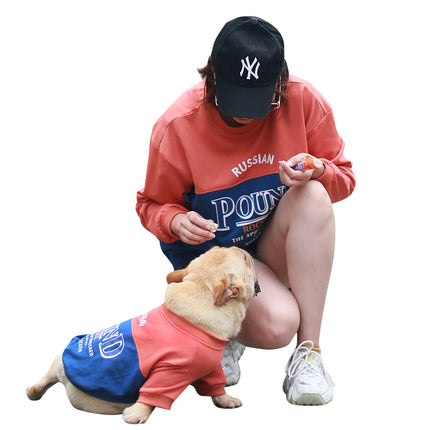 Pet Clothes Spring Summer Pullover Hoodies Printed T-shirt French Bulldog Pug Two-legged Clothes 