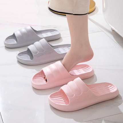 Wholesale Ladies/Men's Indoor Home Summer Non-slip Bathroom Shower Slippers 