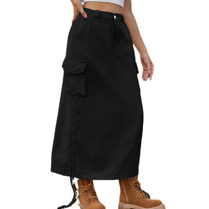 Wholesale Women's Clothing Denim Work Skirt Casual Mid-length Skirt Trendy
