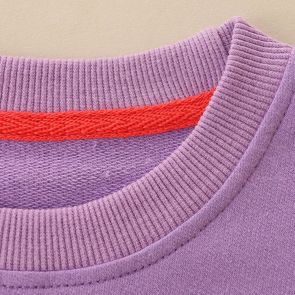 Wholesale Children's Autumn Hoodies Hollow Heart Sequin Pattern Long Sleeve Top