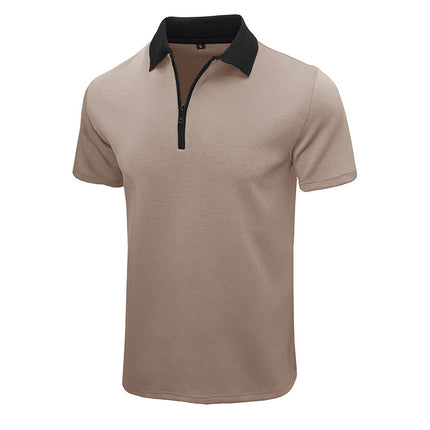 Wholesale Men's Summer Short Sleeve Lapel T-Shirt POLO Shirt Top