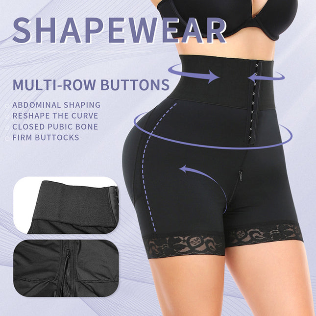 Ladies Widening Belt Large Size Zipper Open Crotch Butt Lift Body Shapewear