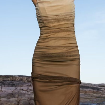 Wholesale Women's Summer Print Suspender Maxi Dress