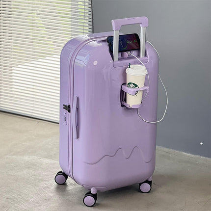 Women's 20-inch Mini Lightweight Carry-on Suitcase Student Password Box Suitcase