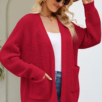 Wholesale Women's Fall Winter Mid-length Cardigan Sweater Jacket