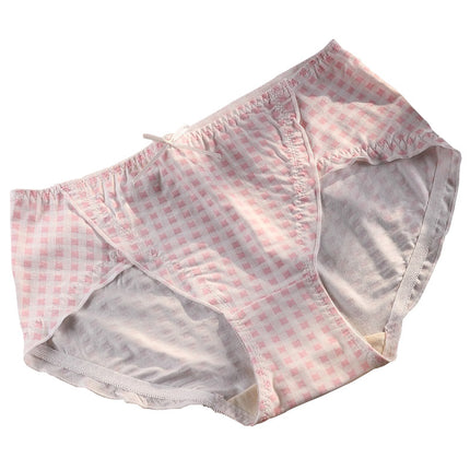 Wholesale Women's Plus Size Modal Silk Cotton Mid-waist Underwear 
