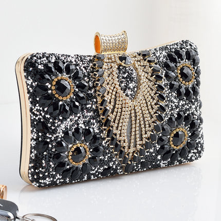 Wholesale Dinner Party Bag Set with Rhinestones Evening Bag 