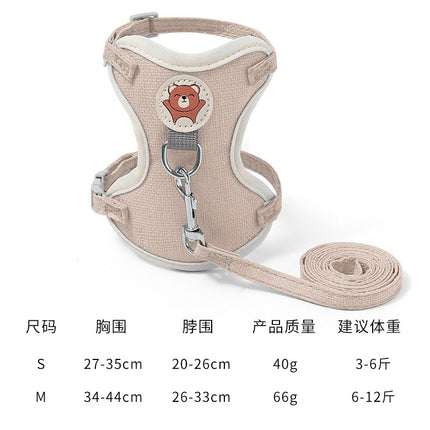 Wholesale Pet Harness Cat Traction Rope Small and Medium-sized Dogs Anti-Escape Dog Leash