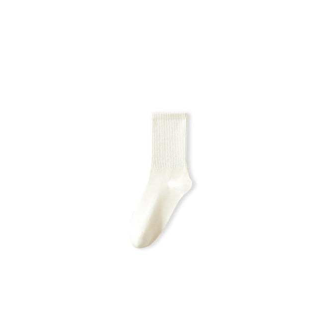 Women's Autumn High Elastic Antibacterial Breathable Cotton Mid-calf Socks