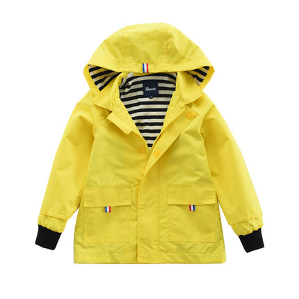 Wholesale Kids Outdoor Sports Waterproof Workwear Windbreaker Hooded Jacket