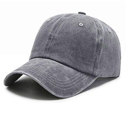 Wholesale Women's Washable Baseball Caps Men's Casual Distressed Sun Hats 