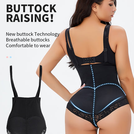 Wholesale Women's Butt Lifter PlusSize Breasted Zipper Body Shapewear