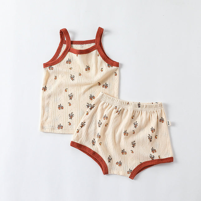 Wholesale Toddler Baby Summer Tank Shorts Two-piece Set