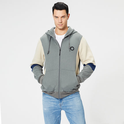 Wholeslae Men's Fall Winter Plus Size Casual Hooded Cardigan Jacket
