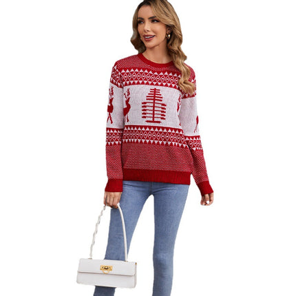 Wholesale Women's Winter Loose Comfortable Christmas Sweaters Tops