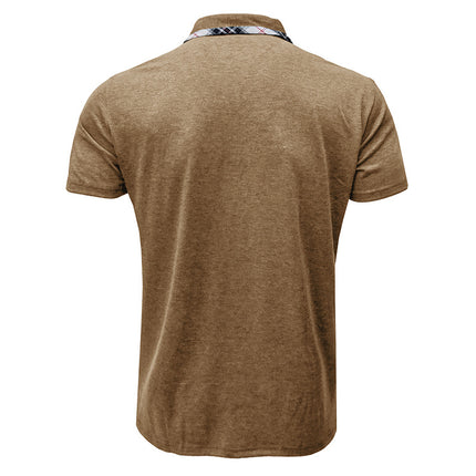 Wholesale Men's Short Sleeve Lapel T-Shirt POLO Shirt Top