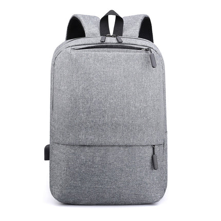 Men's Large Capacity USB Charging Business Travel Bag 14 Inch Laptop Backpack 