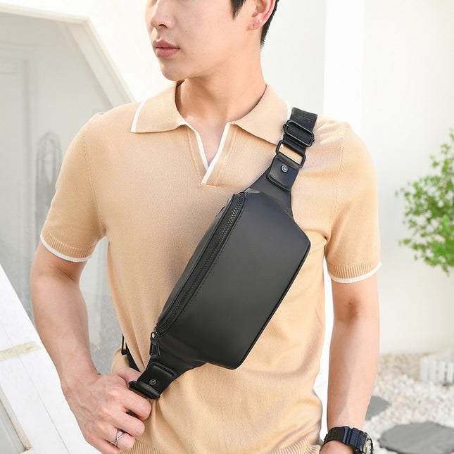 Men's Outdoor Chest Bag Large Capacity Casual Waist Bag Single Shoulder Crossbody Bag