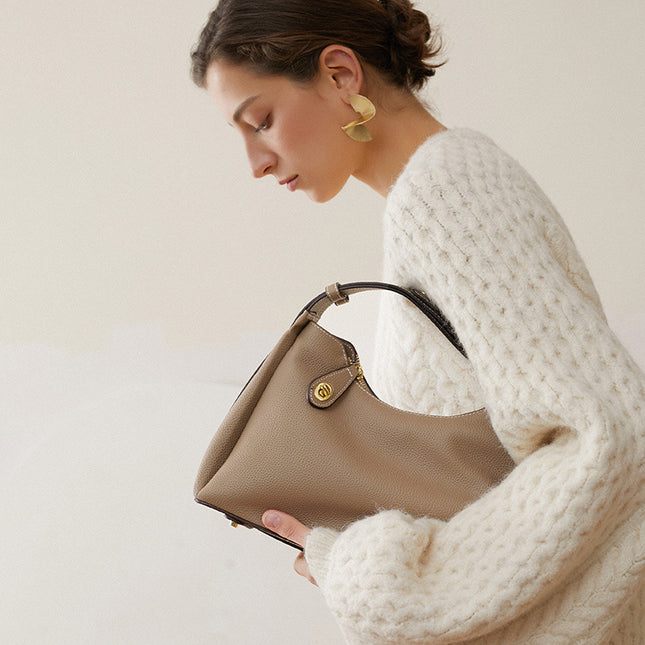 Women's High Fashion Leather Crossbody Shoulder Bag 