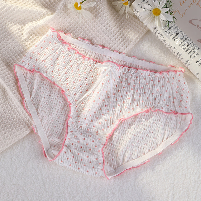 Wholesale Women's Plus Size Cute Antibacterial Bubble Cotton Panties
