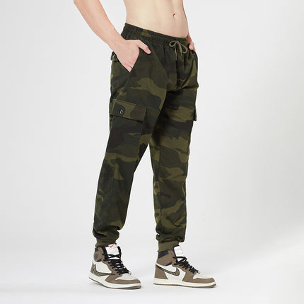 Wholesale Men's Fall Winter Camouflage Drawstring Side Pockets Joggers