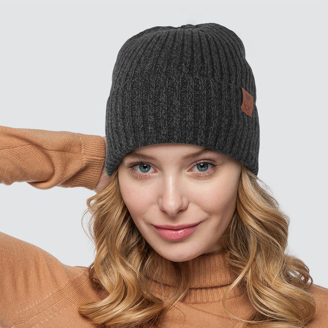Wholesale Autumn and Winter Plus Velvet Warm Knitted Hats