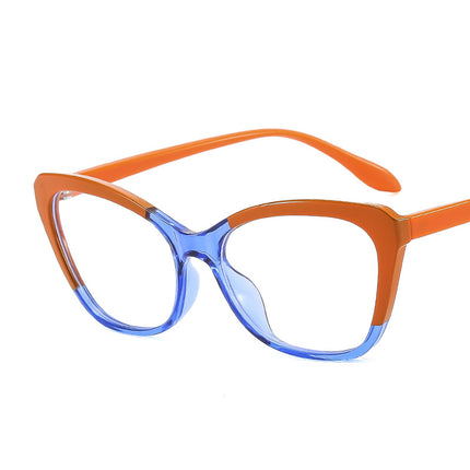Cat Eye Anti-Blue Light TR90 Glasses Frame Women's Flat Glasses