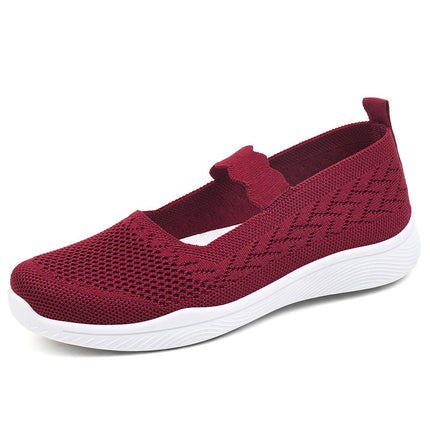 Mom's Cloth Shoes for Middle-aged and Elderly Women Breathable Plus Size Soft Sole Shoes 