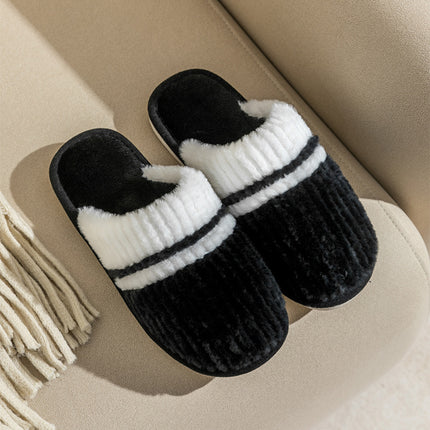 Wholesale Men's/Women's Autumn Home Warm Non-slip Faux Fur Slippers 