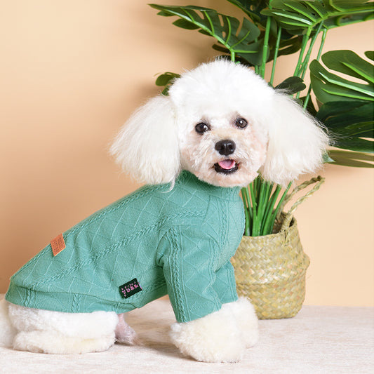 Pets Teddy Bichon Pomeranian Puppy Spring Autumn Elastic Two-leg Basement Shirt
