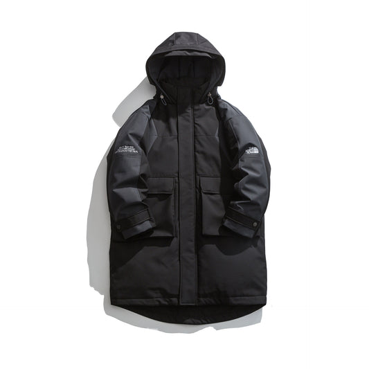 Wholeslae Men's Winter Long Plus Size Hooded Down Jacket Coat