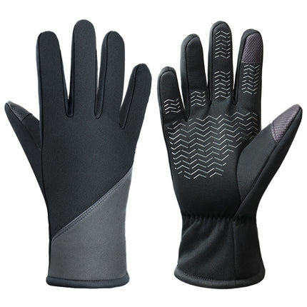 Wholesale Winter Warm Touch Screen Anti-slip Imitation Mink Velvet Cycling Gloves