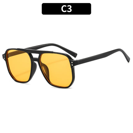 Wholesale Square Frame Ocean Piece Fashion Sunglasses