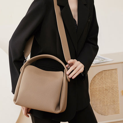 Women's First Layer Cowhide Soft Bag High-end Handbag Shoulder Crossbody Bag