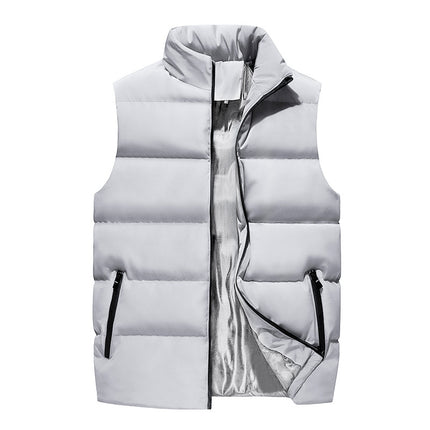 Wholesale Men's Autumn Winter Fashion Casual Thick Padded Warm Vest
