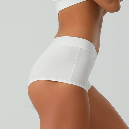 Wholesale Women's Large Size Cotton Mid-waist Sexy Seamless Boxer Briefs