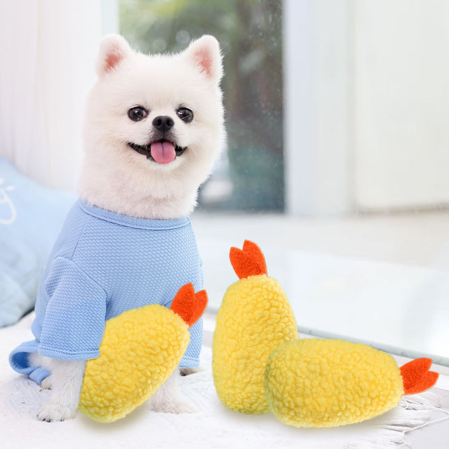 Pet Dog Teeth Grinding Resistant Fried Chicken Plush Sound Making Toy Cat Teddy Supplies