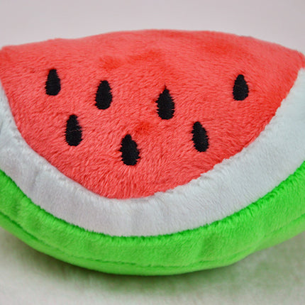 Wholesale Dog Sound Toys Pet Cat Toys Watermelon Plush Toys 