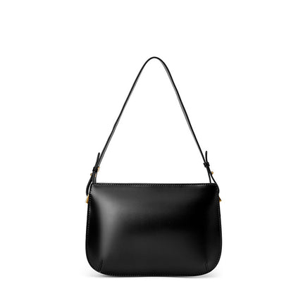 High-grade Genuine Leather Cowhide Simple Shoulder Crossbody Handbag