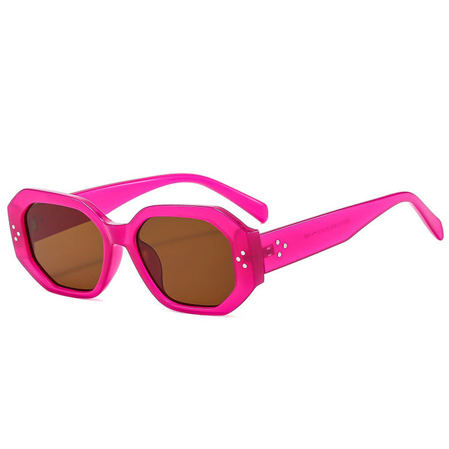 Wholesale Women's Fashion Trendy Concave Shape Outdoor Sports and Leisure Sunscreen Sunglasses 