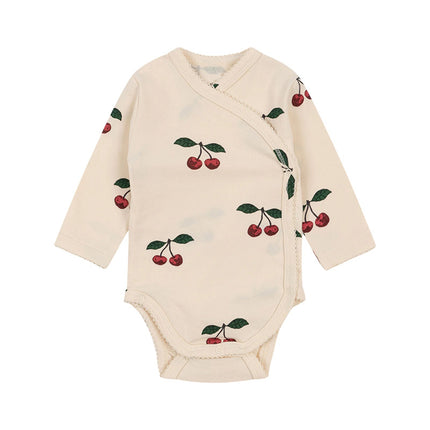 Infants Baby Spring Summer Cotton Bodysuit Pants Two-piece Set