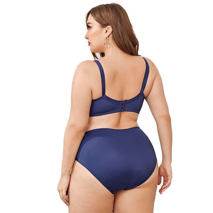 Wholesale Women's Summer Plus Size Comfortable Sports Glossy Bra Set