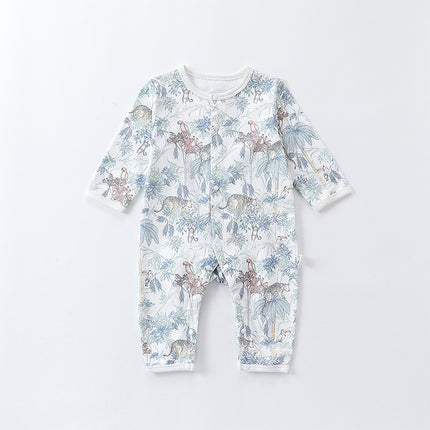 Newborn Baby Fall Winter Cotton Rompers Infant Onesies Pajamas