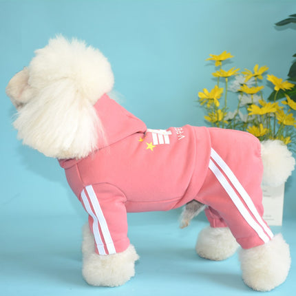 Spring Summer Dog Four-legged Clothes Teddy Corgi Small Dog Pet Clothes Gold Velvet Sportswear