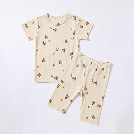 Wholesale Baby Summer Cotton Short Sleeve Two-Piece Set